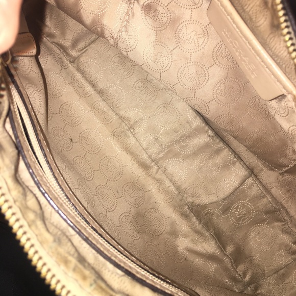 MK cream logo purse - Picture 3 of 5